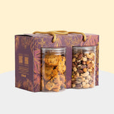 Gourmet Crunch Gift Set - Nuts,Crackers & Fruit Mix