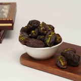 Slivered Pistachio Filled Medjool Dates - Nutty and Luxurious Delight